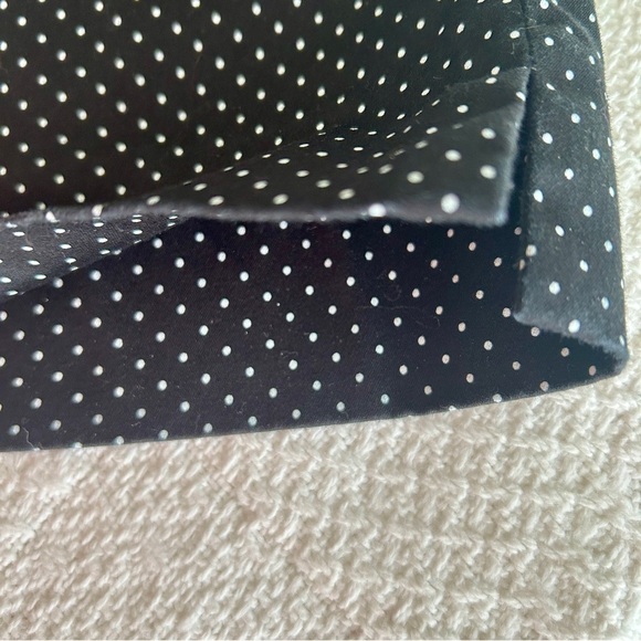 Talbot Pants Black with Tiny White Nautical Dots Signature Crop size 18 W Petite - Picture 14 of 16